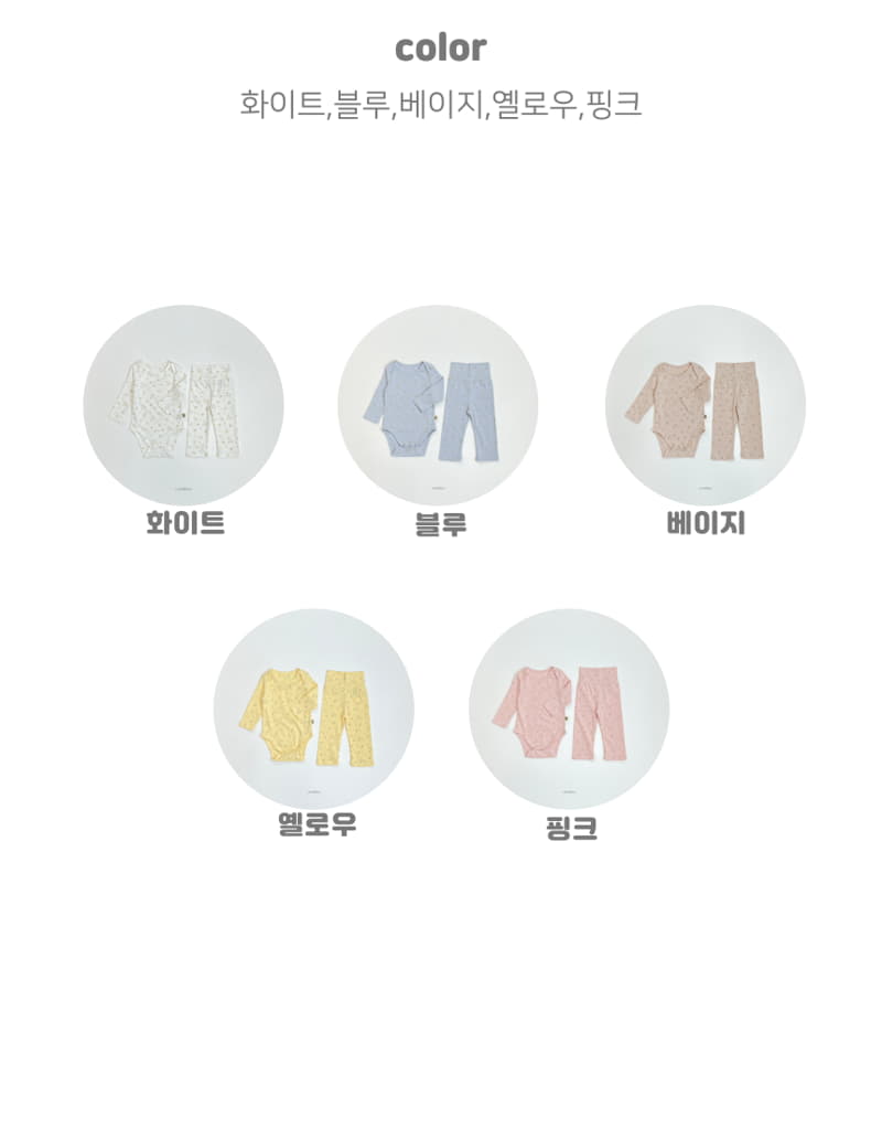 Lime & Blue - Korean Baby Fashion - #babygirlfashion - Organic Floral Bodysuit - 3