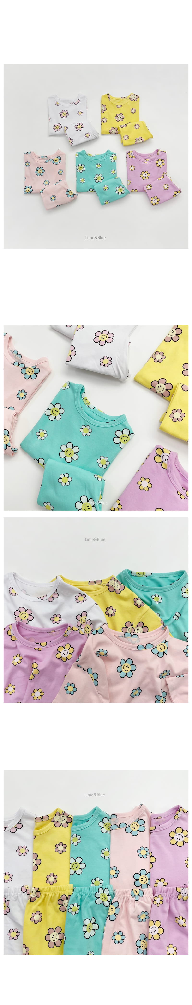 Lime & Blue - Korean Children Fashion - #Kfashion4kids - Smile Daisy Easywear - 2