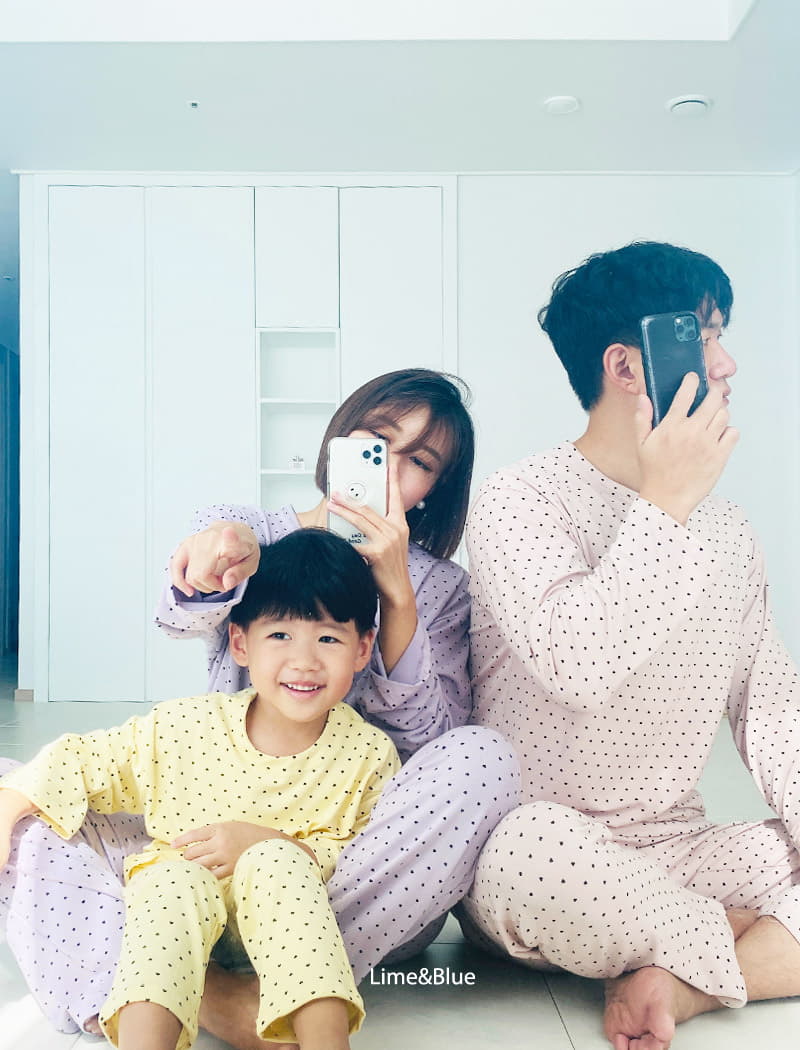 Lime & Blue - Korean Children Fashion - #childofig - Hear Best Family Easywear Mom - 7
