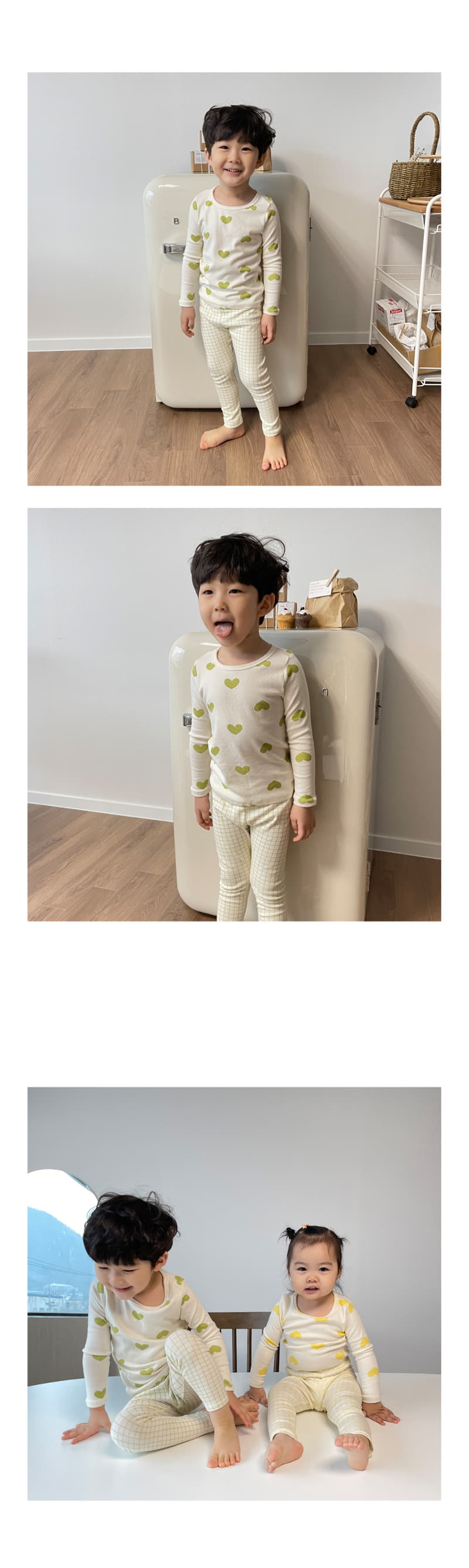 Lime & Blue - Korean Children Fashion - #designkidswear - Heart Coco Easywear - 10