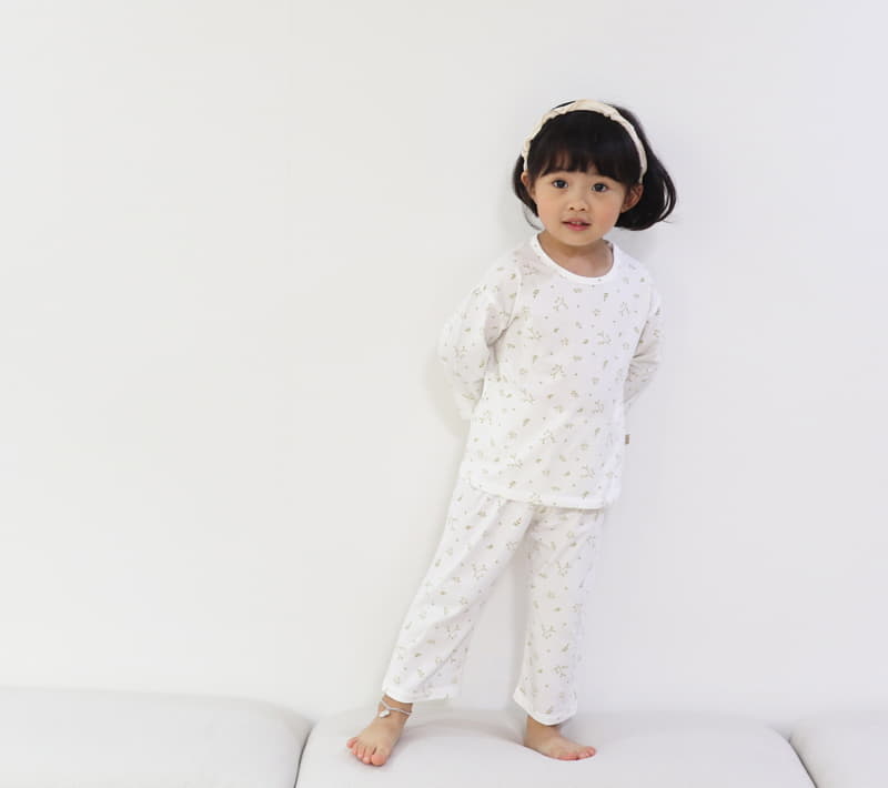 Lime & Blue - Korean Children Fashion - #designkidswear - Organic Floral Easywear