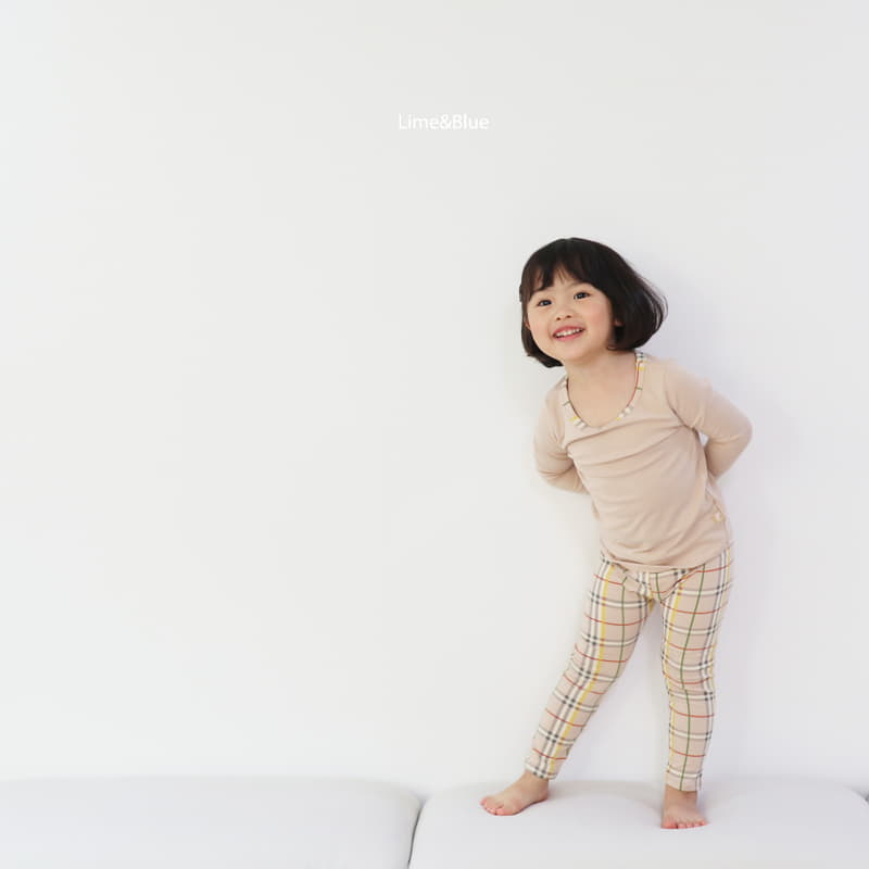 Lime & Blue - Korean Children Fashion - #discoveringself - Basic Check Easywear - 10