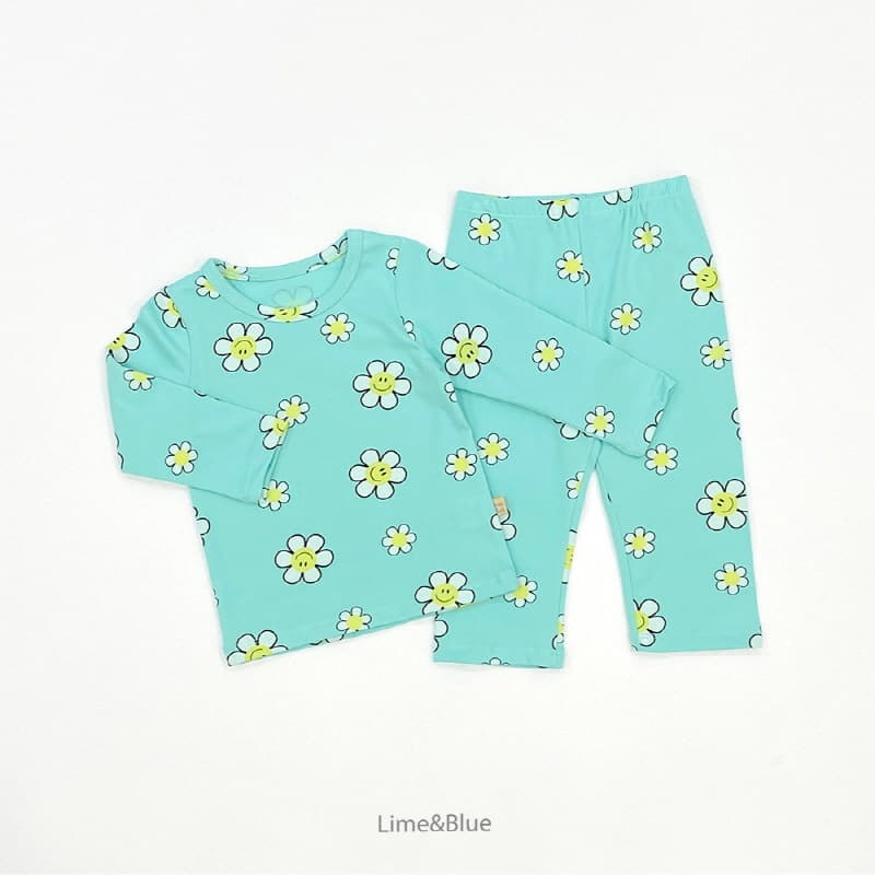 Lime & Blue - Korean Children Fashion - #littlefashionista - Smile Daisy Easywear - 3