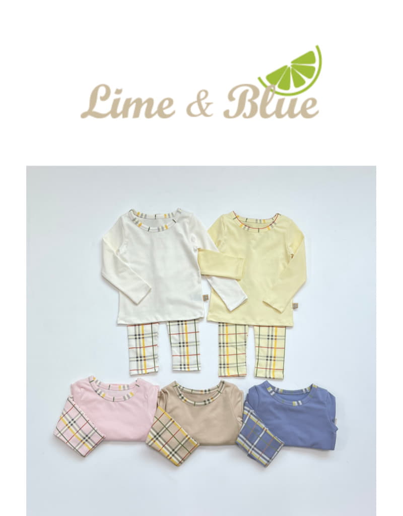 Lime & Blue - Korean Children Fashion - #magicofchildhood - Basic Check Easywear