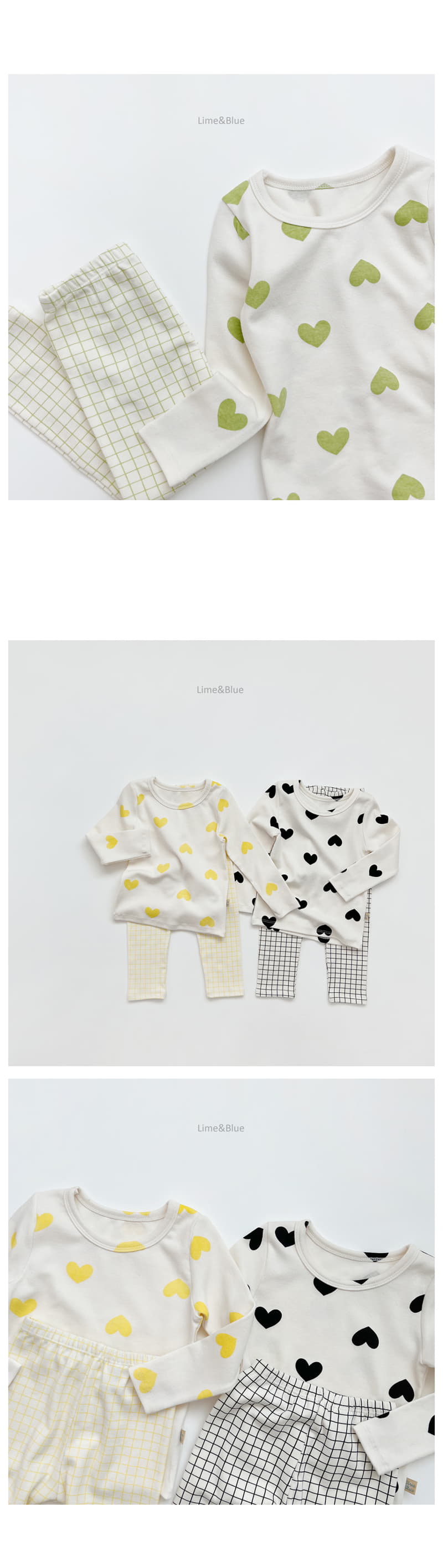 Lime & Blue - Korean Children Fashion - #minifashionista - Heart Coco Easywear - 5