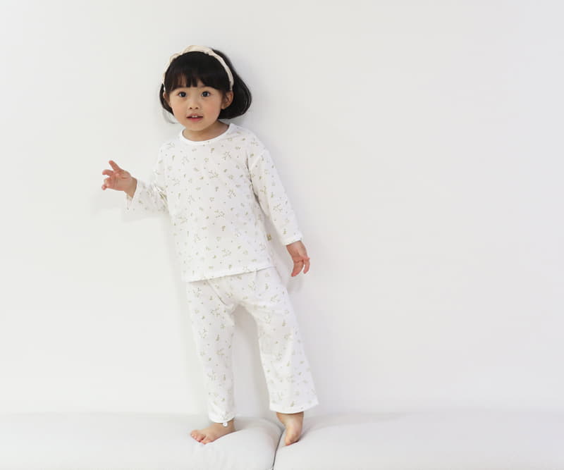 Lime & Blue - Korean Children Fashion - #prettylittlegirls - Organic Floral Easywear - 11