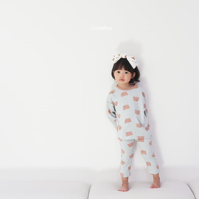 Lime & Blue - Korean Children Fashion - #toddlerclothing - Bear Easywear - 4