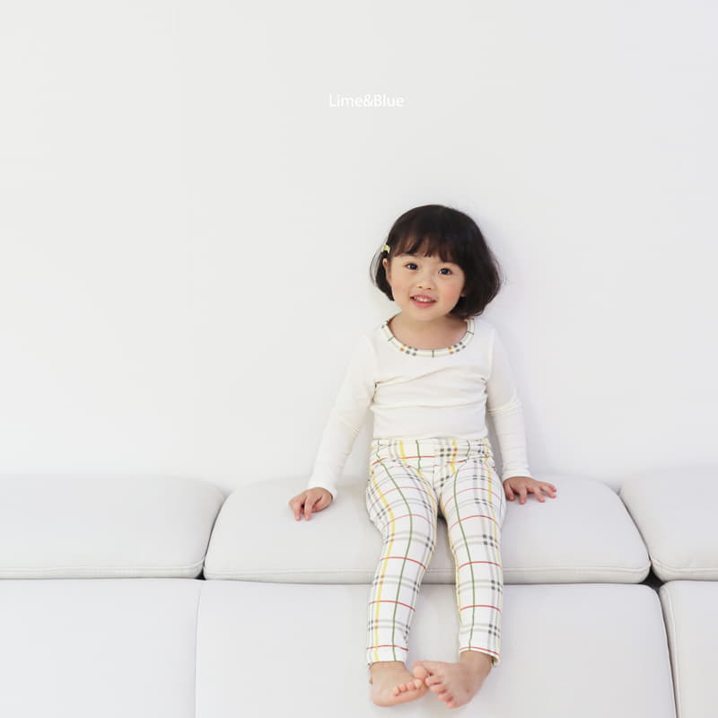 Lime & Blue - Korean Children Fashion - #toddlerclothing - Basic Check Easywear - 5