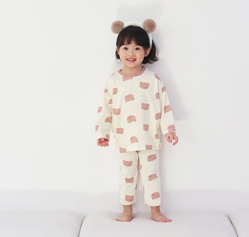 Lime & Blue - Korean Children Fashion - #todddlerfashion - Bear Easywear - 4