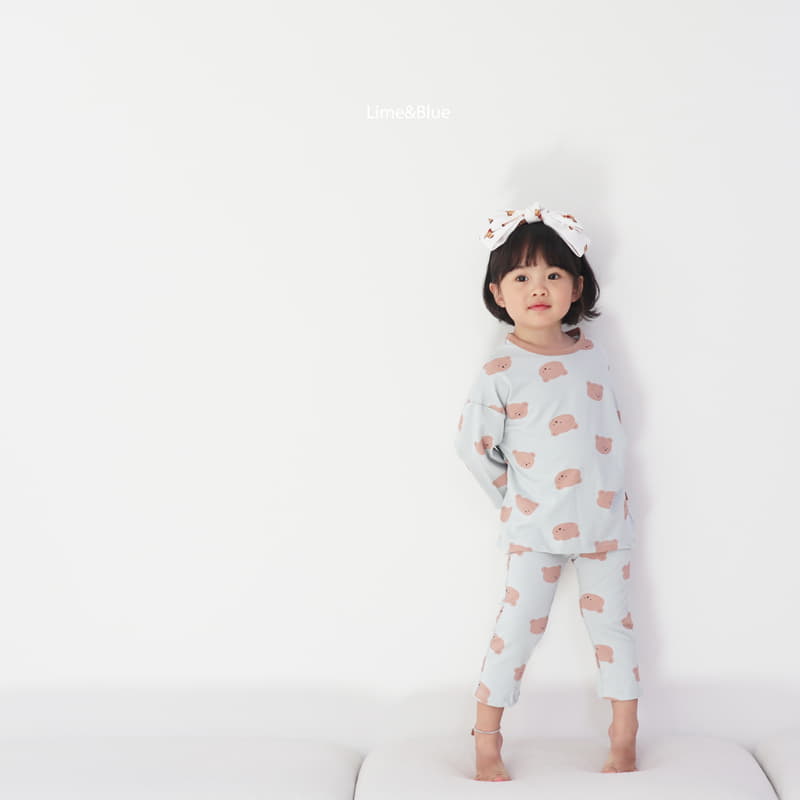 Lime & Blue - Korean Children Fashion - #toddlerclothing - Bear Easywear - 3