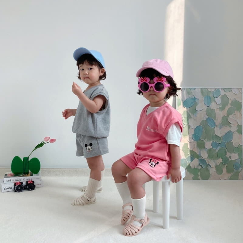 Little Rabbit - Korean Children Fashion - #kidsshorts - Jjin Top Bottom Set - 3