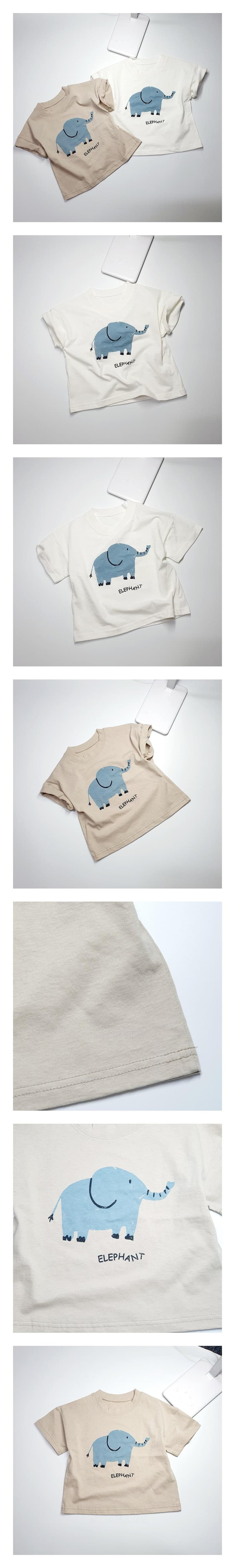 Lollipop - Korean Children Fashion - #designkidswear - Elephant Tee