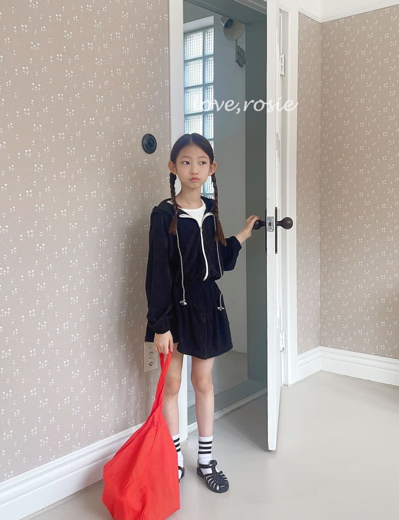 Love Rosie - Korean Children Fashion - #childrensboutique - Terry Hoody Zip-up Bottom Set - 6