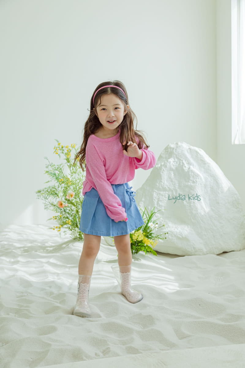Lydia - Korean Children Fashion - #Kfashion4kids - Ribbon Skirt Pants