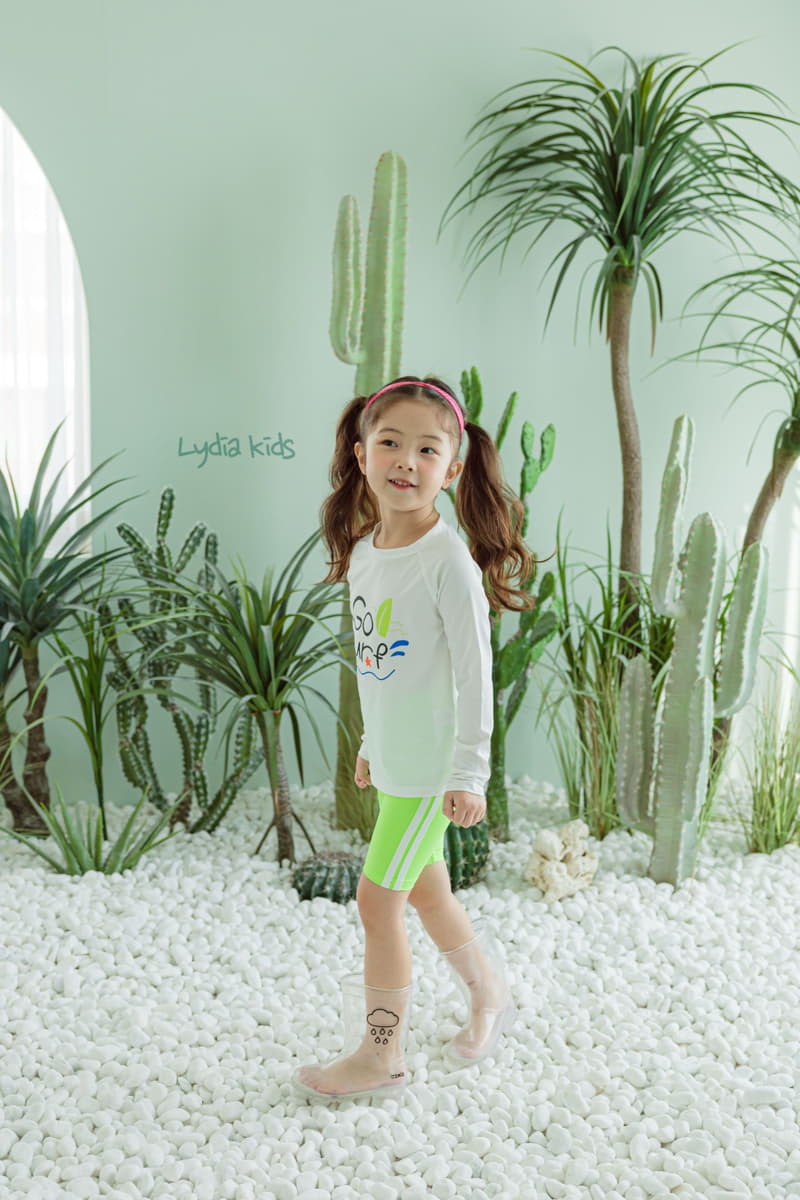 Lydia - Korean Children Fashion - #childrensboutique - Sufer Rashguard Top Bottom Set - 9