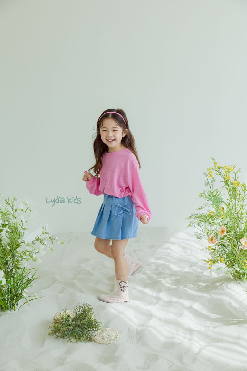 Lydia - Korean Children Fashion - #littlefashionista - Ribbon Skirt Pants - 2
