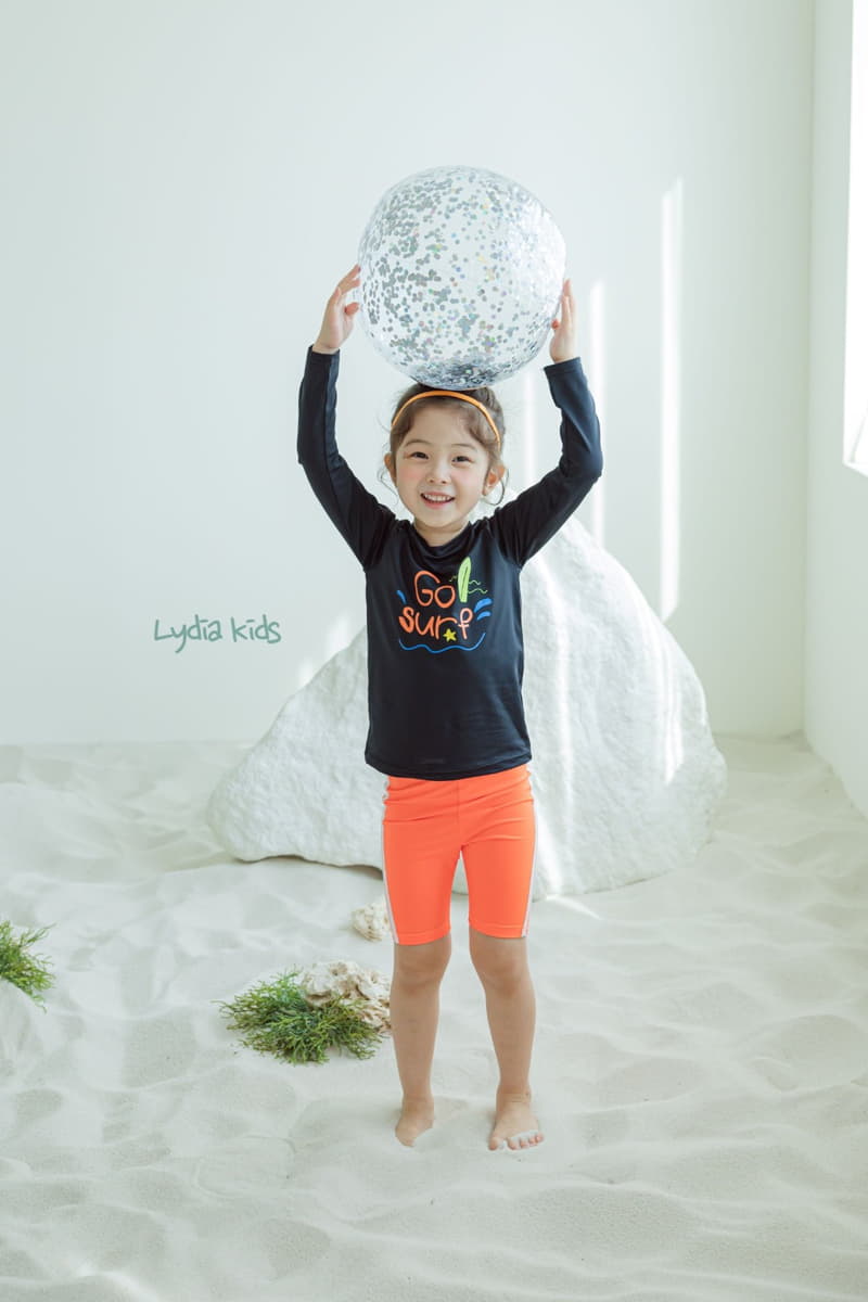 Lydia - Korean Children Fashion - #littlefashionista - Sufer Rashguard Top Bottom Set