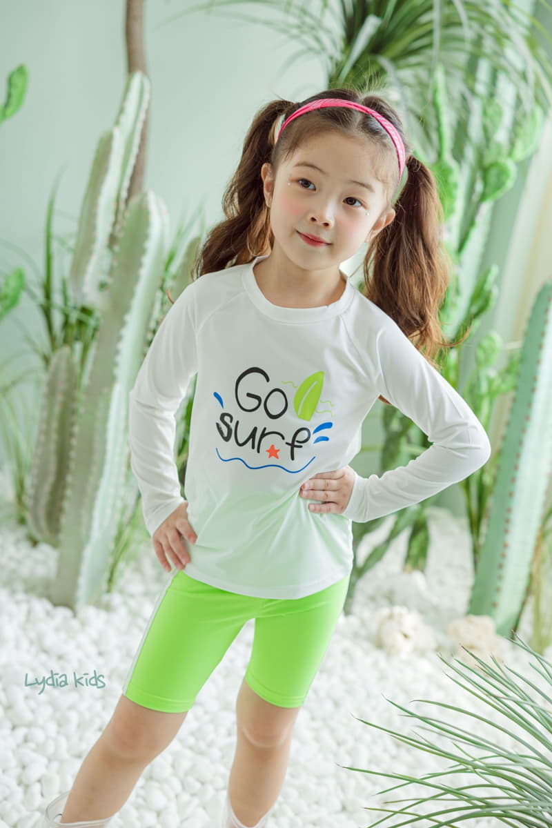 Lydia - Korean Children Fashion - #toddlerclothing - Sufer Rashguard Top Bottom Set - 6