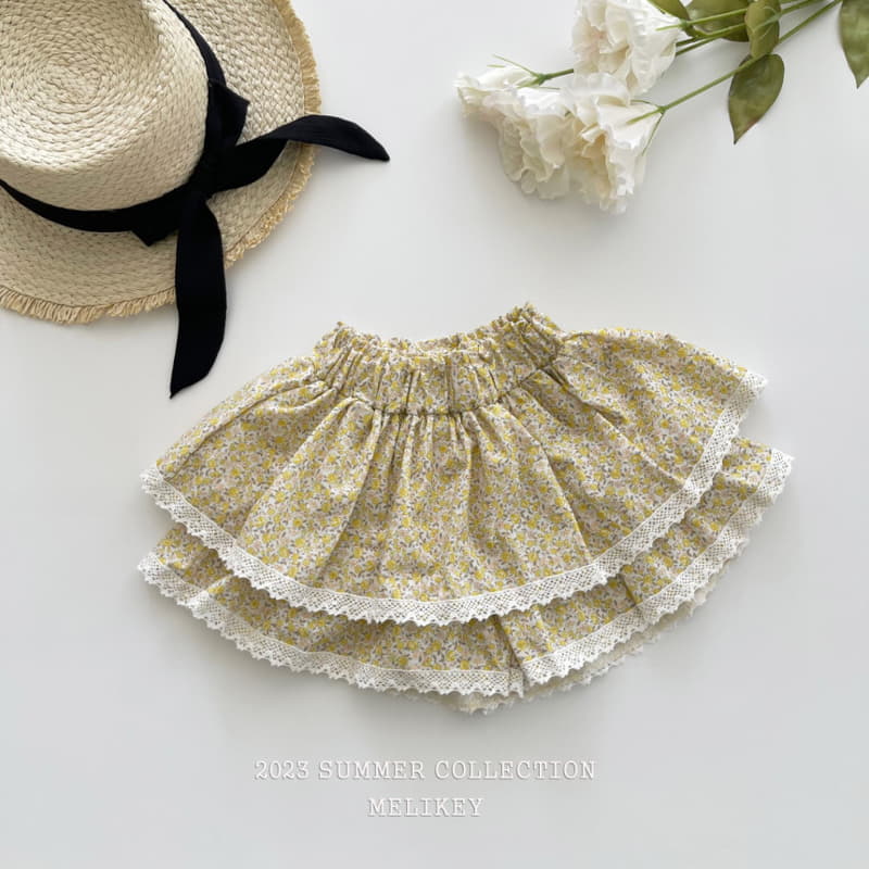 Melikey - Korean Children Fashion - #Kfashion4kids - Summer Flower Skirt Shorts - 5