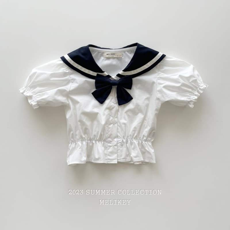 Melikey - Korean Children Fashion - #childofig - Sailor Puff Blouse - 12