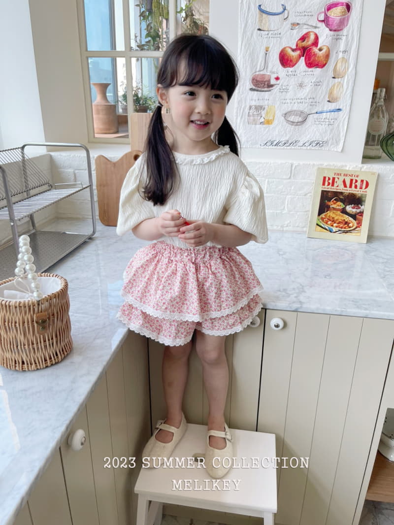 Melikey - Korean Children Fashion - #childofig - Summer Flower Skirt Shorts - 10