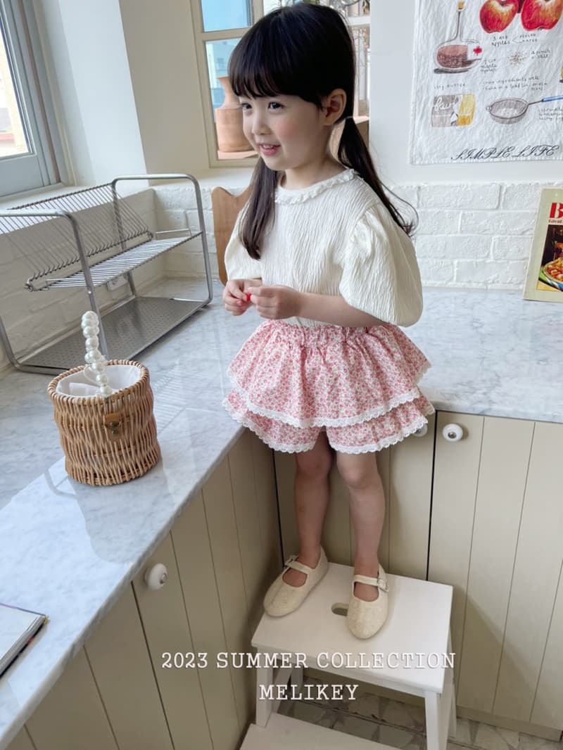 Melikey - Korean Children Fashion - #childofig - Summer Flower Skirt Shorts - 11