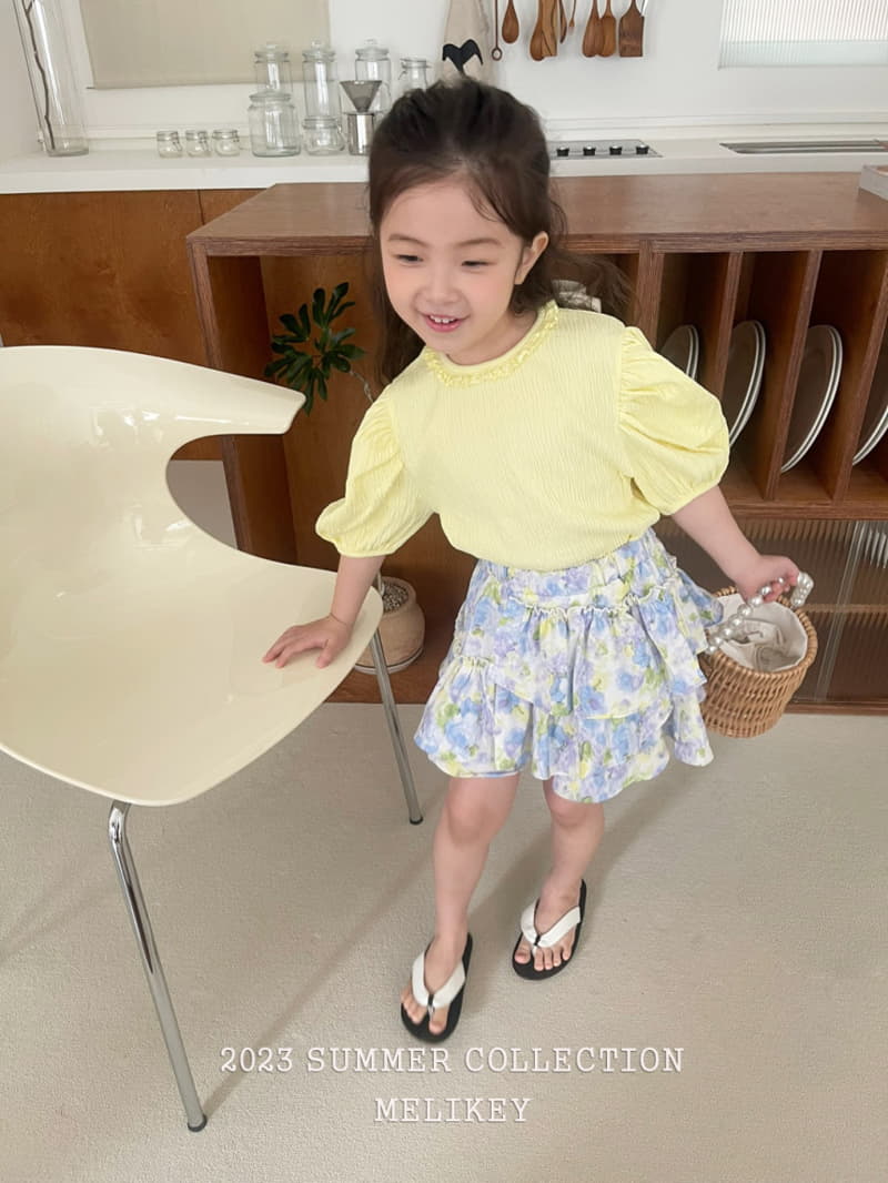 Melikey - Korean Children Fashion - #childofig - Water Paint Frill Skirt - 8