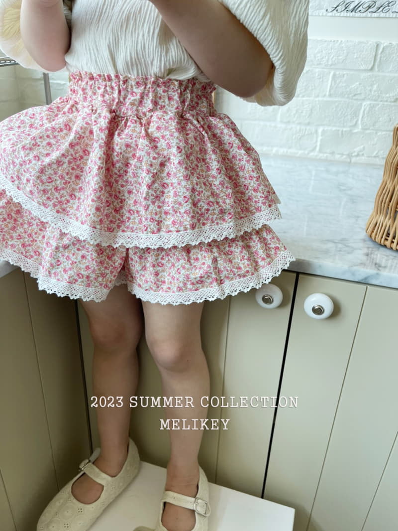 Melikey - Korean Children Fashion - #childrensboutique - Summer Flower Skirt Shorts - 12
