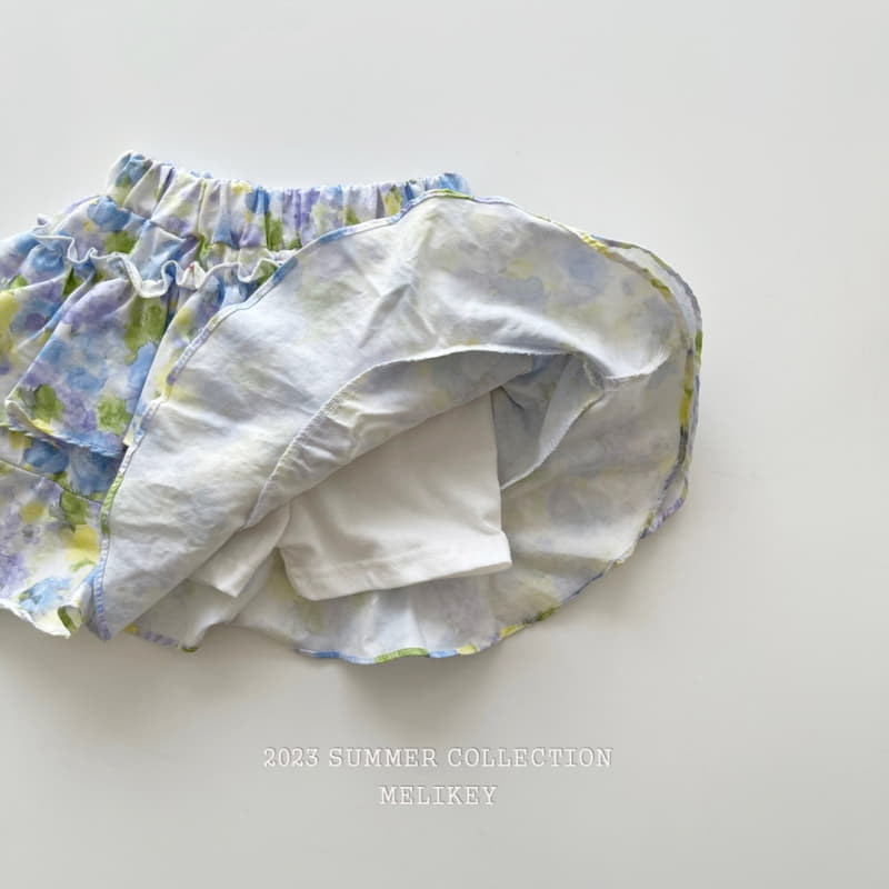Melikey - Korean Children Fashion - #discoveringself - Water Paint Frill Skirt - 11