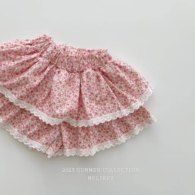 Melikey - Korean Children Fashion - #fashionkids - Summer Flower Skirt Shorts
