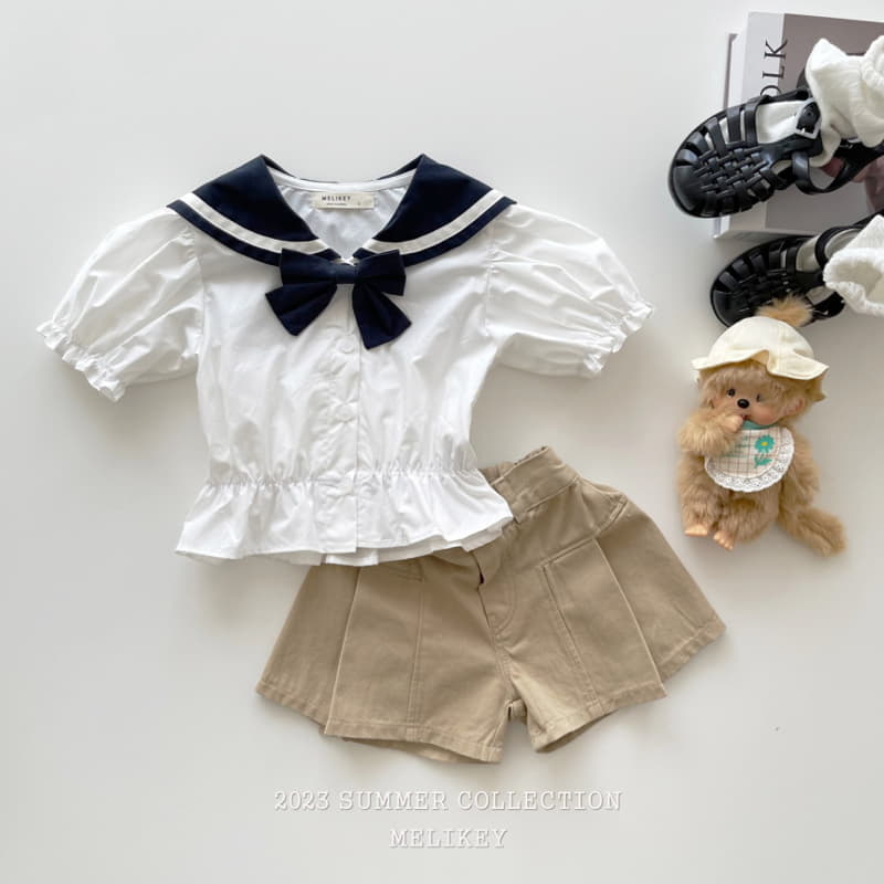 Melikey - Korean Children Fashion - #kidzfashiontrend - Side Wrinkle Skirt Shorts - 10