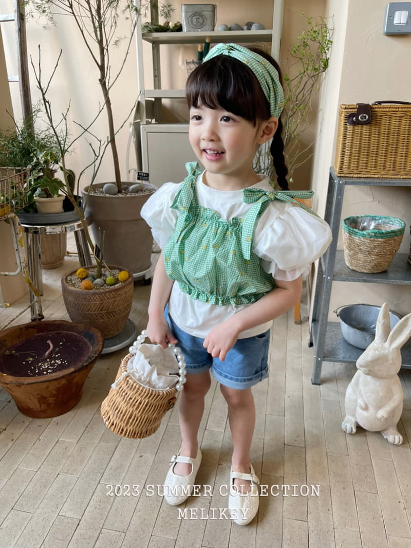Melikey - Korean Children Fashion - #littlefashionista - Check Tube Top - 6