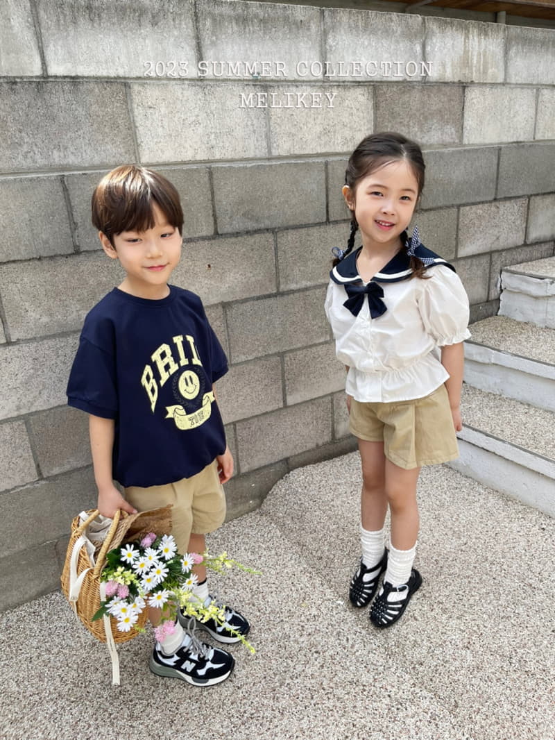 Melikey - Korean Children Fashion - #littlefashionista - Sailor Puff Blouse - 7