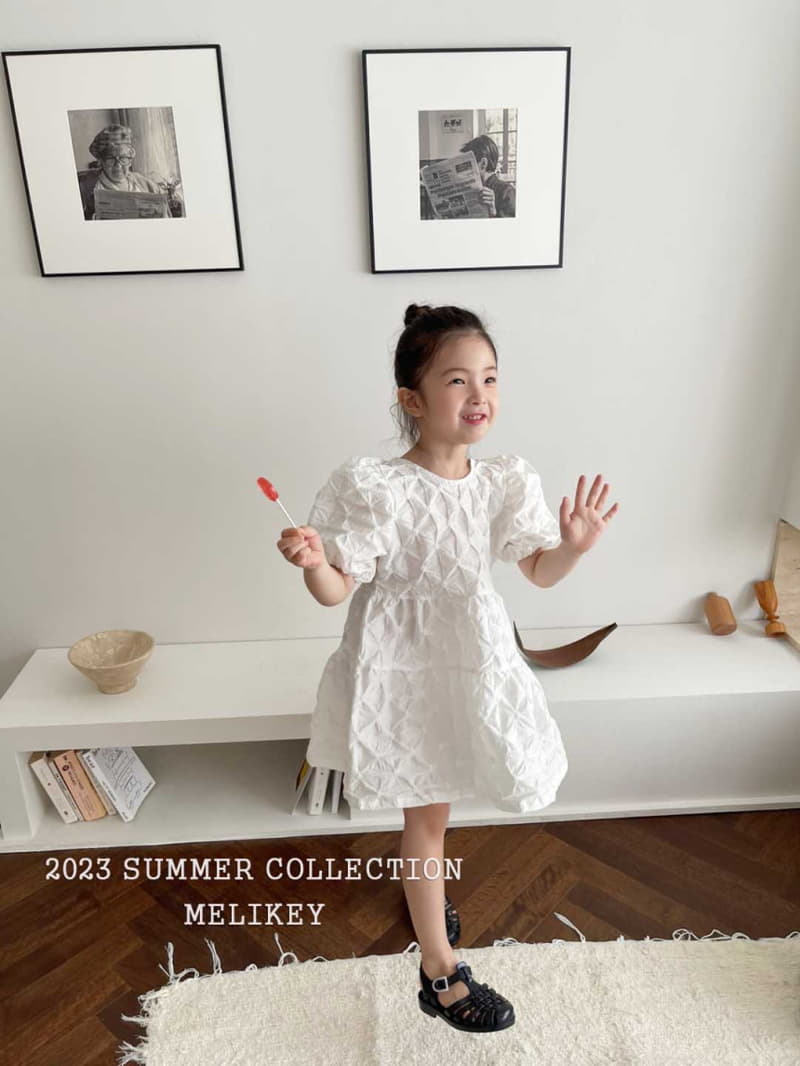 Melikey - Korean Children Fashion - #magicofchildhood - Pompom Ribbon One-piece - 6
