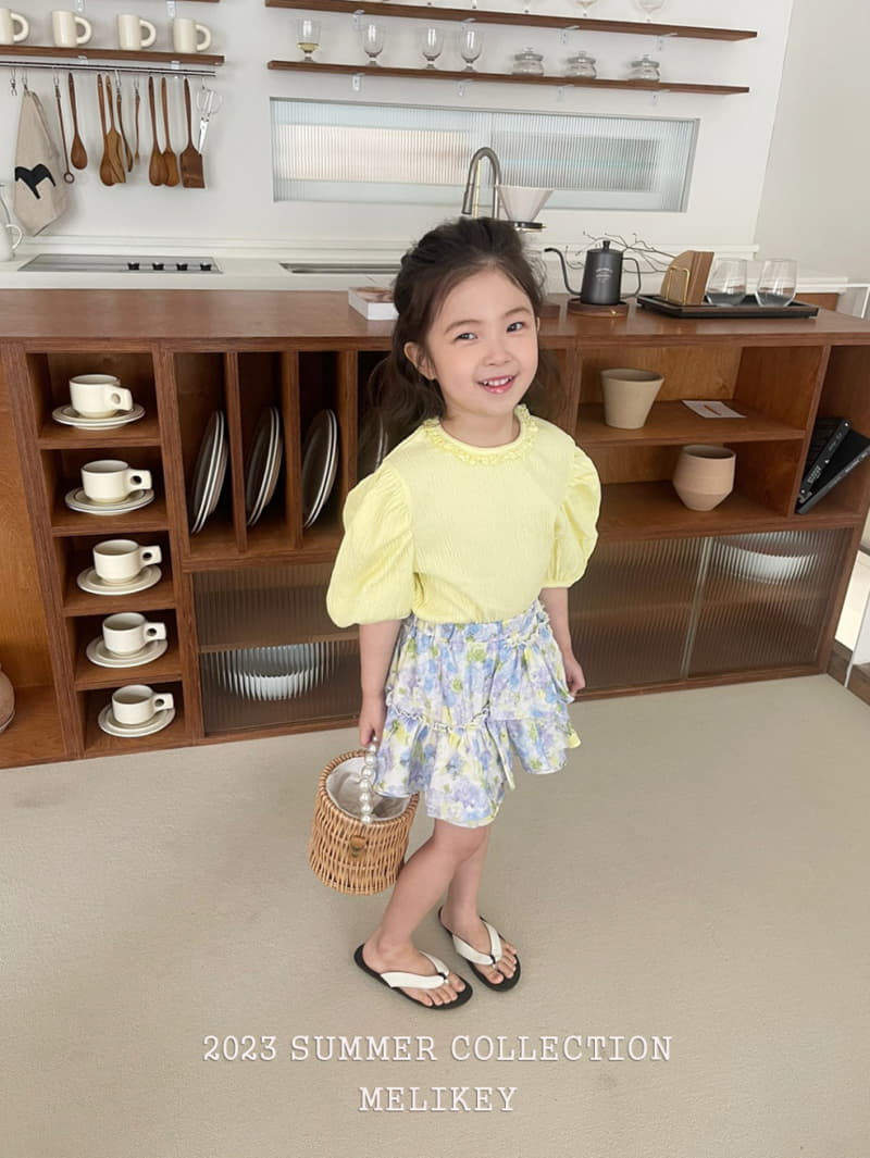 Melikey - Korean Children Fashion - #littlefashionista - Water Paint Frill Skirt - 4