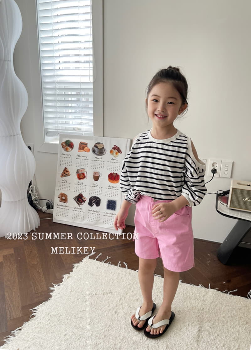 Melikey - Korean Children Fashion - #minifashionista - Color Slit Pants - 3