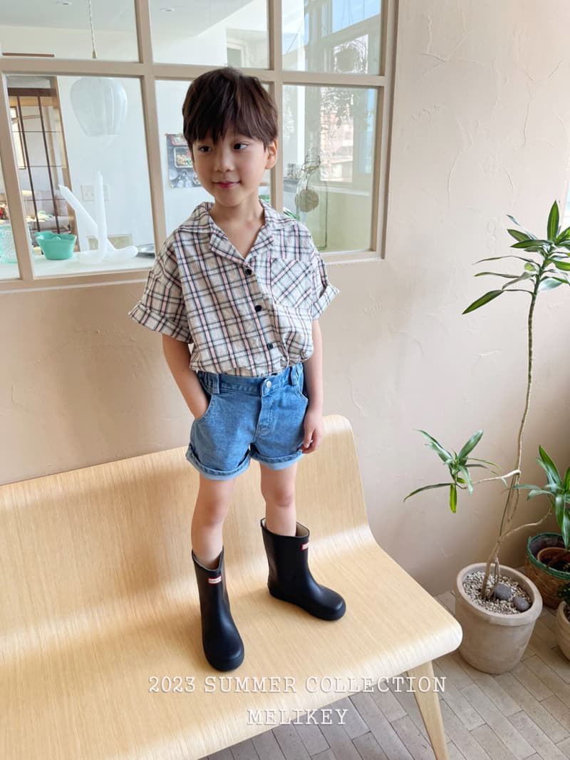 Melikey - Korean Children Fashion - #minifashionista - Pipi Check Shirt