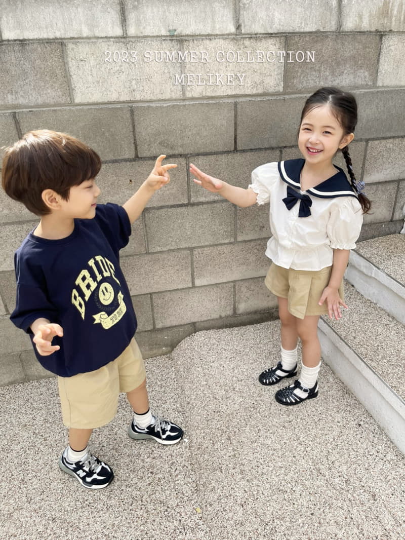 Melikey - Korean Children Fashion - #minifashionista - Sailor Puff Blouse - 9