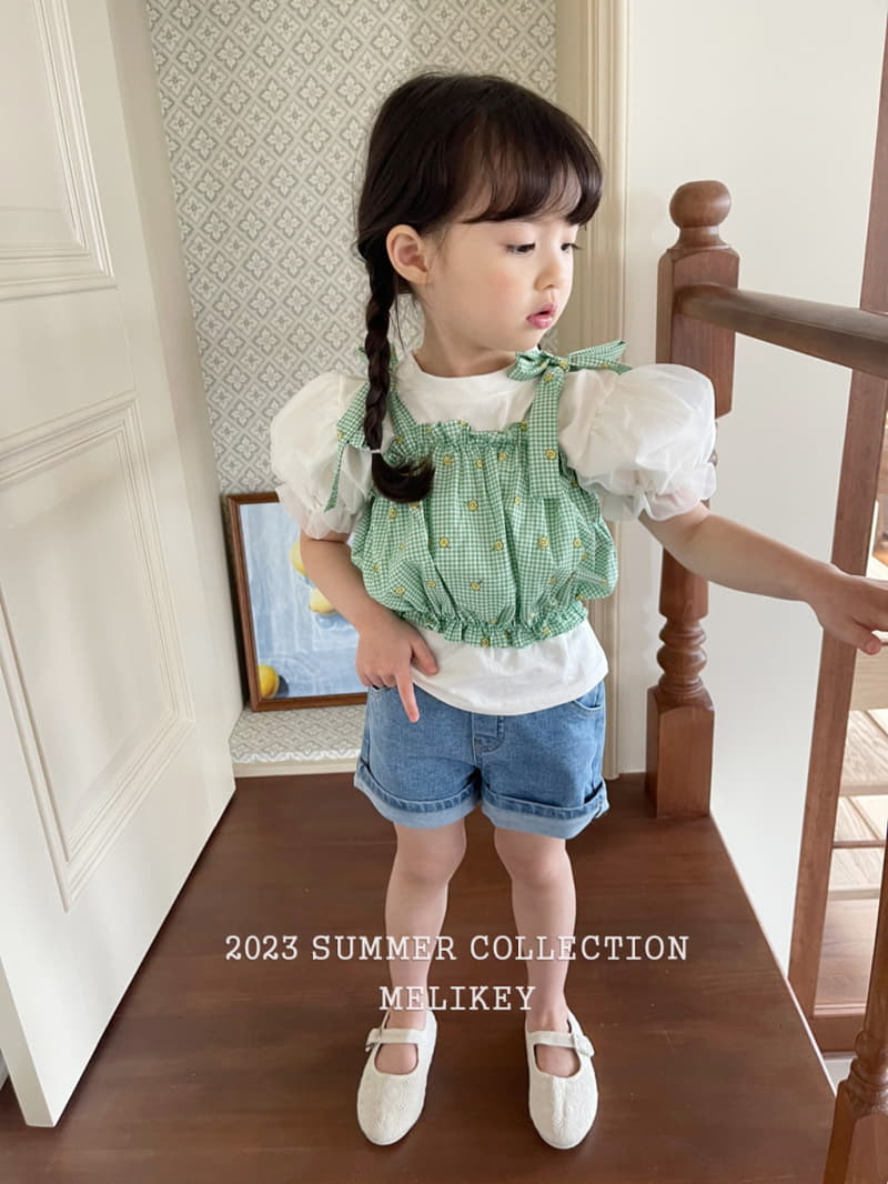 Melikey - Korean Children Fashion - #prettylittlegirls - Check Tube Top - 9