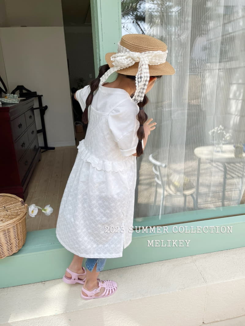 Melikey - Korean Children Fashion - #stylishchildhood - Frill Sleeveless One-piece - 6