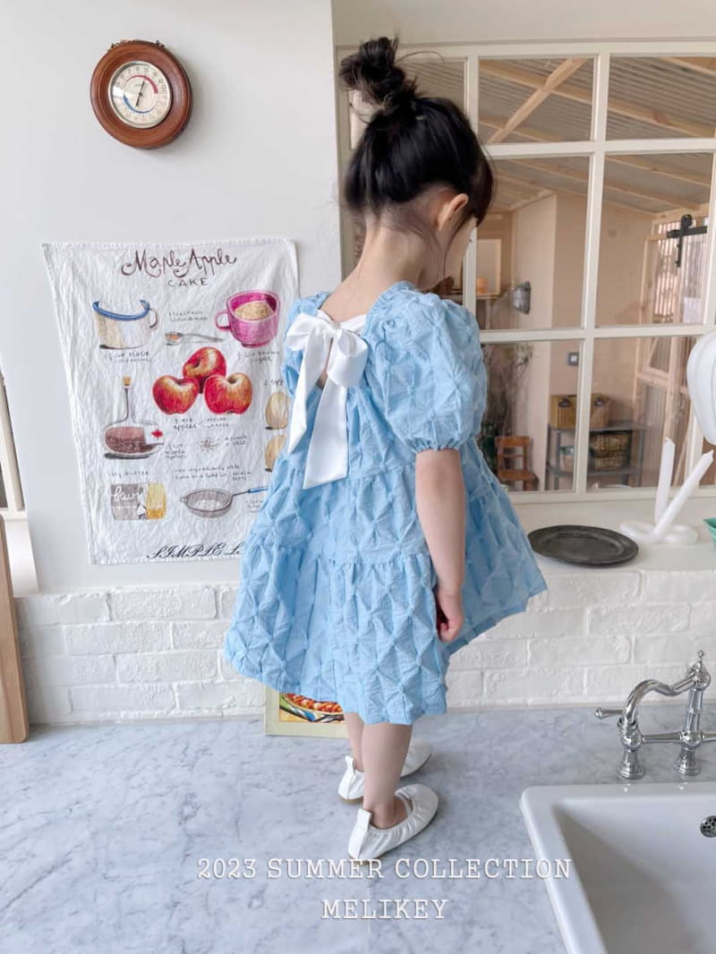 Melikey - Korean Children Fashion - #todddlerfashion - Pompom Ribbon One-piece - 9