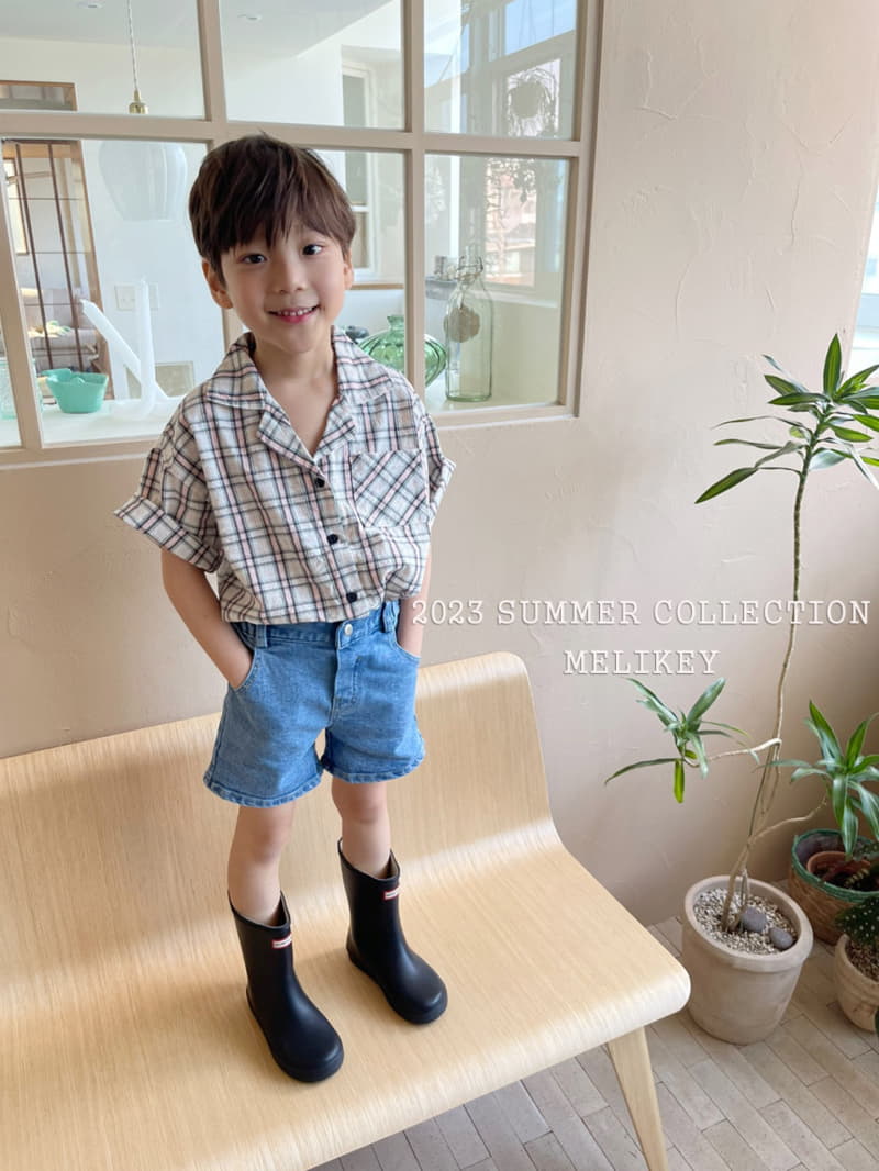 Melikey - Korean Children Fashion - #todddlerfashion - Pipi Check Shirt - 3