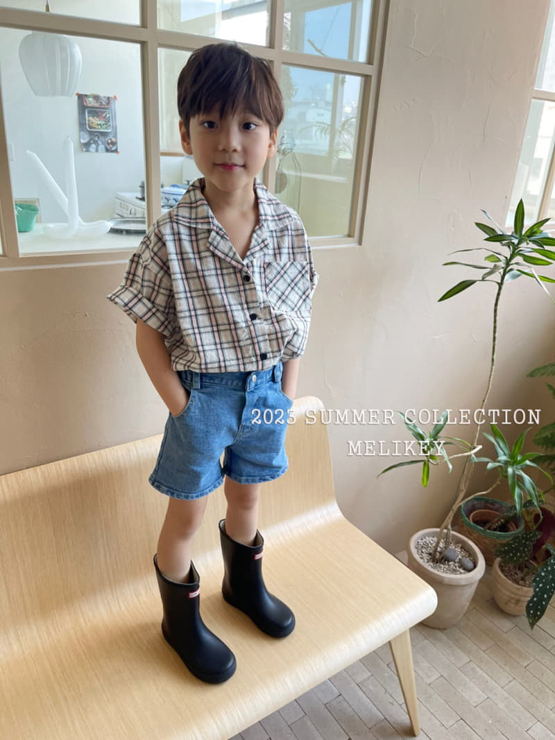 Melikey - Korean Children Fashion - #todddlerfashion - Pipi Check Shirt - 4