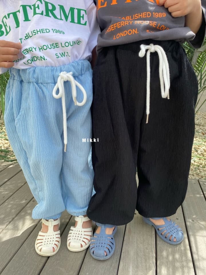 Mikki - Korean Children Fashion - #kidzfashiontrend - Summer Wrinkle Pants - 3