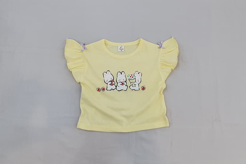Milk Bebe - Korean Children Fashion - #childrensboutique - Flwoer Rabbit Tee - 2