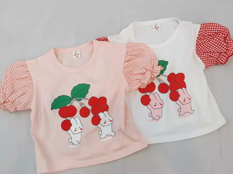 Milk Bebe - Korean Children Fashion - #designkidswear - Cherry Tee