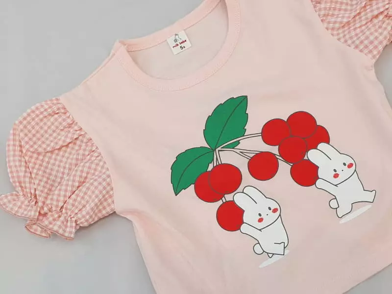 Milk Bebe - Korean Children Fashion - #discoveringself - Cherry Tee - 2
