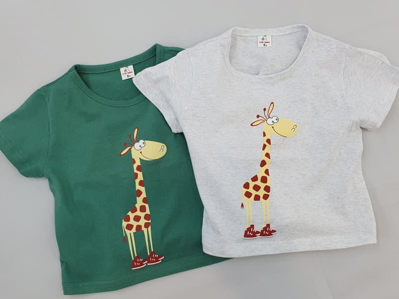 Milk Bebe - Korean Children Fashion - #minifashionista - Giraffe Tee