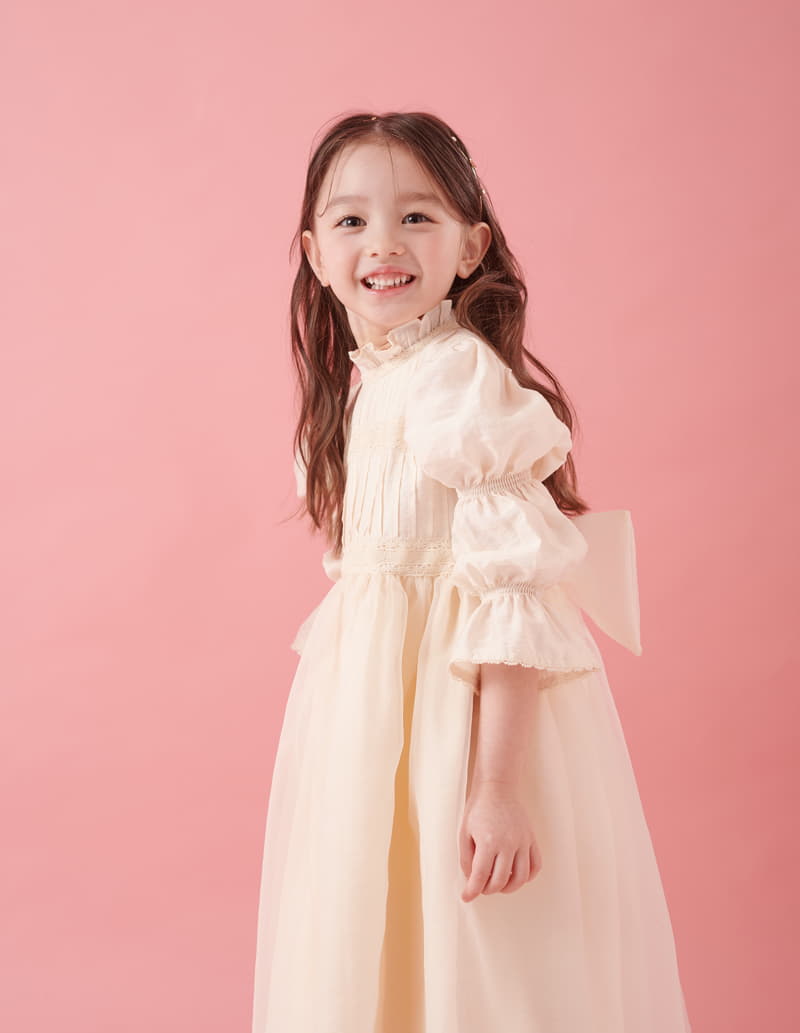 Minipalette - Korean Children Fashion - #fashionkids - BETH Lace One-piece - 4