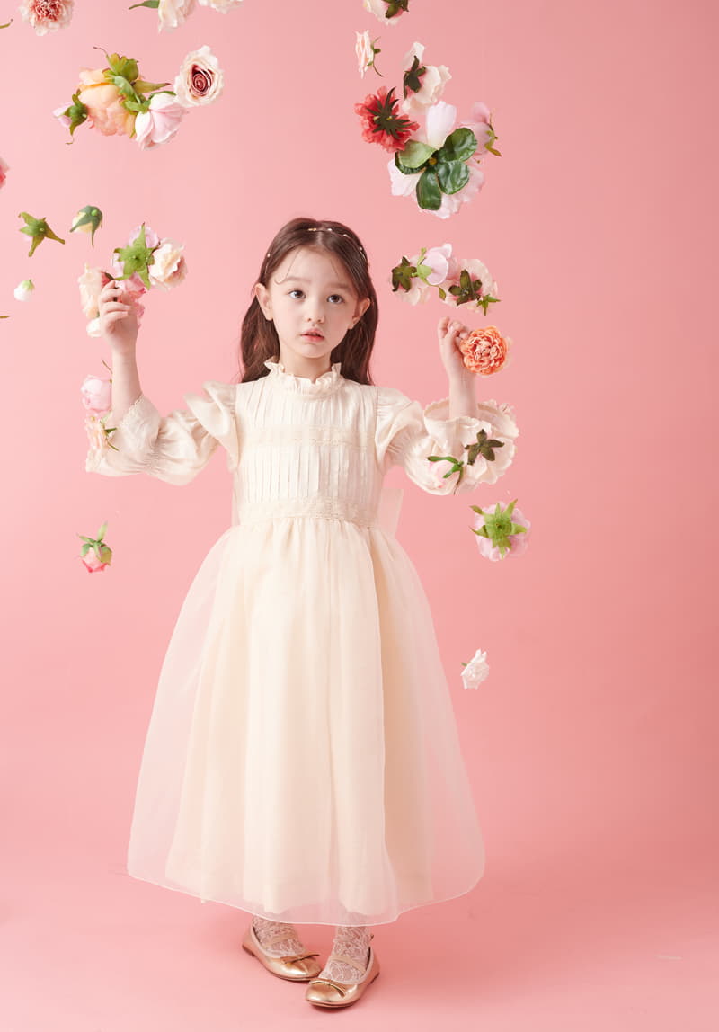 Minipalette - Korean Children Fashion - #littlefashionista - BETH Lace One-piece - 8